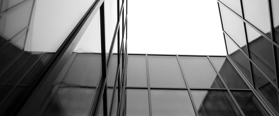 Modern office building glass facade
